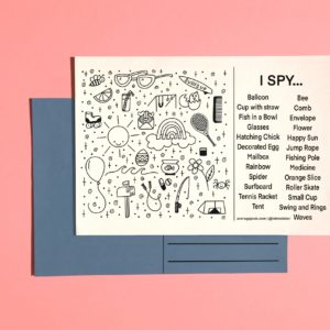 Easier I Spy Postcard